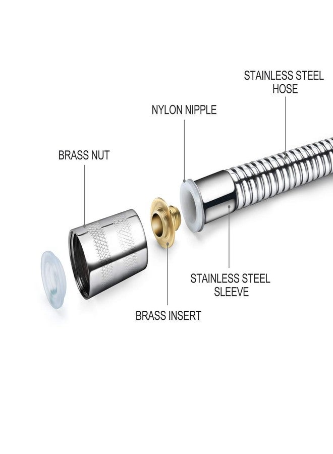 Bathoyum ABS Health Faucet with SS-304 Grade 1 Meter Flexible Hose Pipe and Wall Hook, Chrome Finish (Design 1) - Image 4